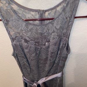 Grey bridesmaid dress